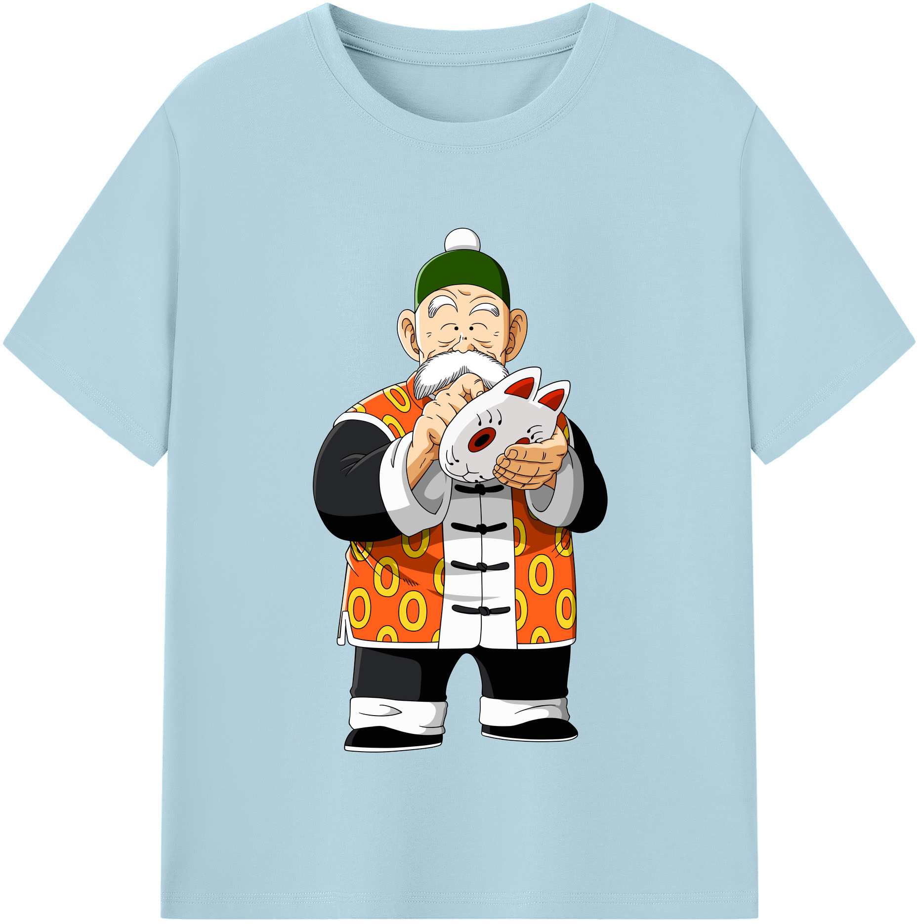 （画像用） ドラゴンボール 亀仙人（かめせんにん） DRAGON BALL Master Roshi Kame Sennin 綿100％半袖Tシャツ（フロントプリント）